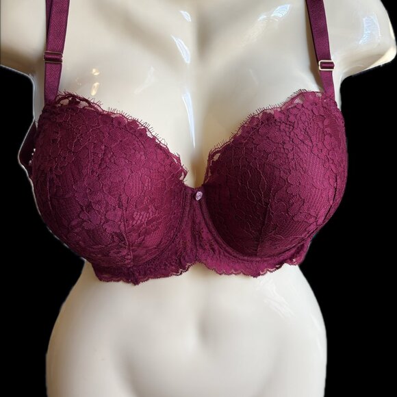 Victoria's Secret Dream Angels 40DD Lined Demi Padded Bra Lace - Picture 1 of 11